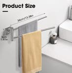 Ruimtebesparende Handdoekhouder Wand – RVS 304, 34 cm, Verzenden, Nieuw