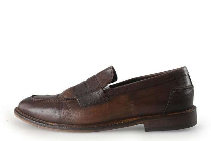 Manfield Loafers in maat 43 Bruin, Kleding | Heren, Schoenen, Bruin, Zo goed als nieuw, Loafers, Verzenden
