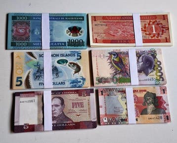 Wereld. - 150 banknotes (6 x 25) - various dates (Zonder