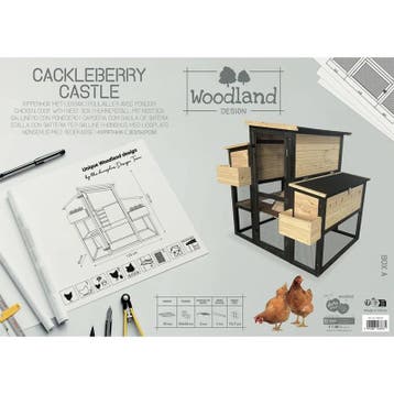 Kippenhok Woodland Cackleberry – Houten Kippenhok met Ren., Verzenden, Nieuw, Kippenhok of Kippenren