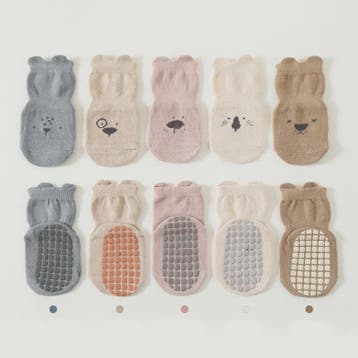 Schattige Baby Sokken met Dierenprint - Antislip & Ademend v, Verzenden, Nieuw