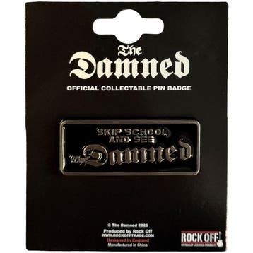 The Damned Skip School and See - Pin officiële merchandise, Ophalen of Verzenden, Nieuw, Kleding