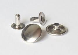 Dubbele holniet  8 mm lang, 1 bolle kop Ø 11 mm, zilver, ..., Verzenden, Nieuw
