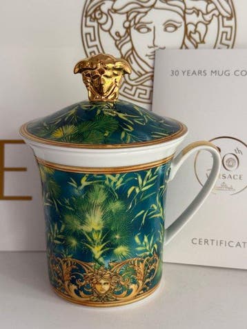 Rosenthal - Versace - Mok - JUNGLE beker met deksel / 30