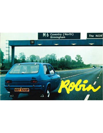 1975 RELIANT ROBIN BROCHURE NEDERLANDS, Nieuw, Author