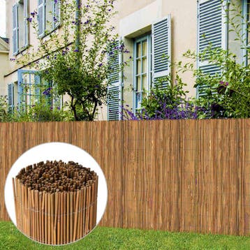 vidaXL Scherm 500x100 cm bamboe, Verzenden, Nieuw, Hout