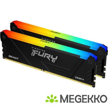 Kingston DDR4 FURY Beast RGB 2x8GB 3200, Computers en Software, RAM geheugen, Verzenden, Nieuw