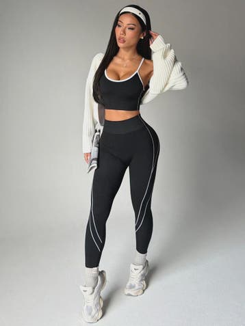 Seamless Yoga Set Dames: Sport BH & Hoge Taille Legging, Verzenden, Nieuw