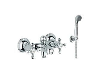 GROHE SINFONIA BADMENGKRAAN MET HANDDOUCHE SET CHROOM, Ophalen of Verzenden, Nieuw, Chroom