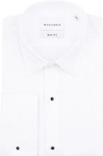 Suitable Smoking Overhemd Wit Slim-Fit maat 46 Heren, Kleding | Heren, Trouwkleding en Trouwaccessoires, Verzenden, Nieuw, Suitable