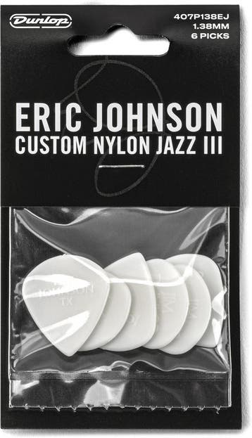 Jim Dunlop 407-138EJ Eric Johnson Nylon Jazz III - 1.38 mm, Muziek en Instrumenten, Ophalen of Verzenden, Nieuw, Elektrische gitaar