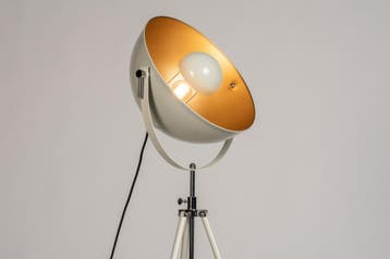 Rietveld Vloerlampen - Beige, Zand - Metaal, Verzenden, Nieuw