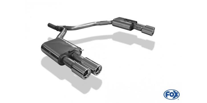 FOX Audi A6 4G - 2.0l TDI einddemper rechts/links dual flow, Auto-onderdelen, Uitlaatsystemen, Nieuw, Verzenden