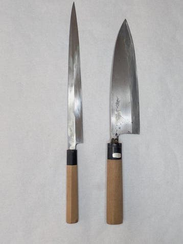 Keukenmes - Staal, Hout - Japan - Traditionele grote Japanse