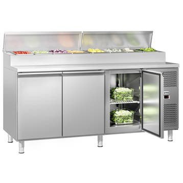 GGM Gastro | Saladette ECO - 2020x800mm - 3-deurs - voor 10x, Verzenden, Nieuw in verpakking