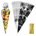 Fako Bijoux - 100x Cellofaan Puntzakken Spinnenweb - 34x17cm, Verzenden, Nieuw