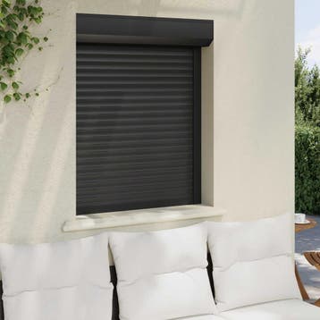 vidaXL Roljaloezie Antraciet 80 x 100 cm Aluminium en, Verzenden, Nieuw