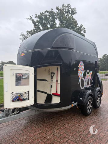 Prachtige Bockmann Master alu bodem! Met Zadelkamer!, Ophalen, Zo goed als nieuw, Aluminium, 2-paards trailer