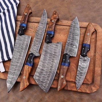 Keukenmes - Chefs knife - Gevouwen staal, hout - Noord