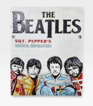 The Beatles - Gietijzeren bord - 2020, Cd's en Dvd's, Vinyl Singles, Nieuw in verpakking