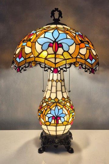 Lamp - Spectaculaire XL Tiffany Style Tafellamp - 65 cm -