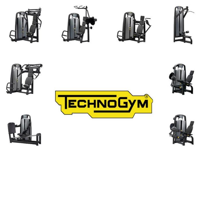 Technogym - Selection Black - 8 Apparaten (lease), Sport en Fitness, Fitnessapparatuur, Nieuw, Ophalen of Verzenden