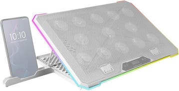 Mars Gaming Koelbasis 13 Fans | Tweedekansje | OP=OP, Computers en Software, Laptopstandaarden, Ophalen of Verzenden, Zo goed als nieuw