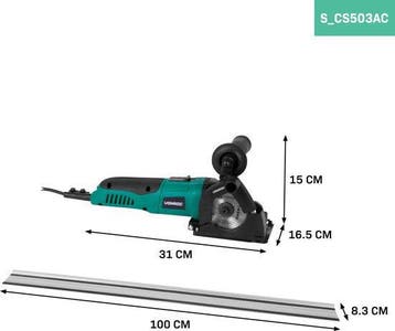 2dekans | VONROC Mini cirkelzaag / invalzaag 500W - Ø85mm –, Ophalen of Verzenden, Zo goed als nieuw, VONROC