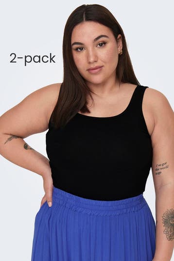 ONLY tanktop Time kort 2-pack Maat:, Kleding | Dames, Tops, Verzenden, Nieuw, Overige kleuren