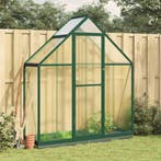 vidaXL Tuinkas met basisframe 169x58x202 cm aluminium groen, Tuin en Terras, Kassen, Verzenden, Nieuw