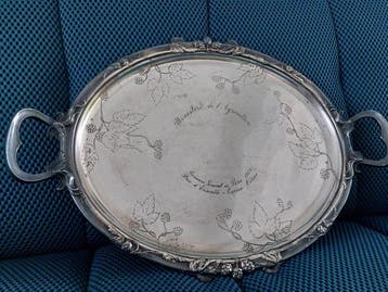 Christofle, Gallia - Schotel - Verzilverd - Prijs van het, Antiek en Kunst