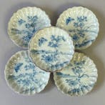 Bord (5) - Antiek Japanse Porseleinen Bordjes - Blauw/Witte, Antiek en Kunst