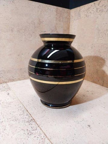 rupel Boom - Vaas - Opaline glas - Vaas en opaline zwart, Antiek en Kunst