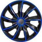 NRM QUAD Wieldoppen SET caps 14  / Blauw - Zwart, Fietsen en Brommers, Verzenden, Nieuw