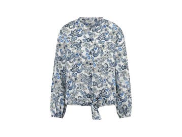 gardeur gebloemde dames blouse blauw | maat M, Verzenden, Nieuw