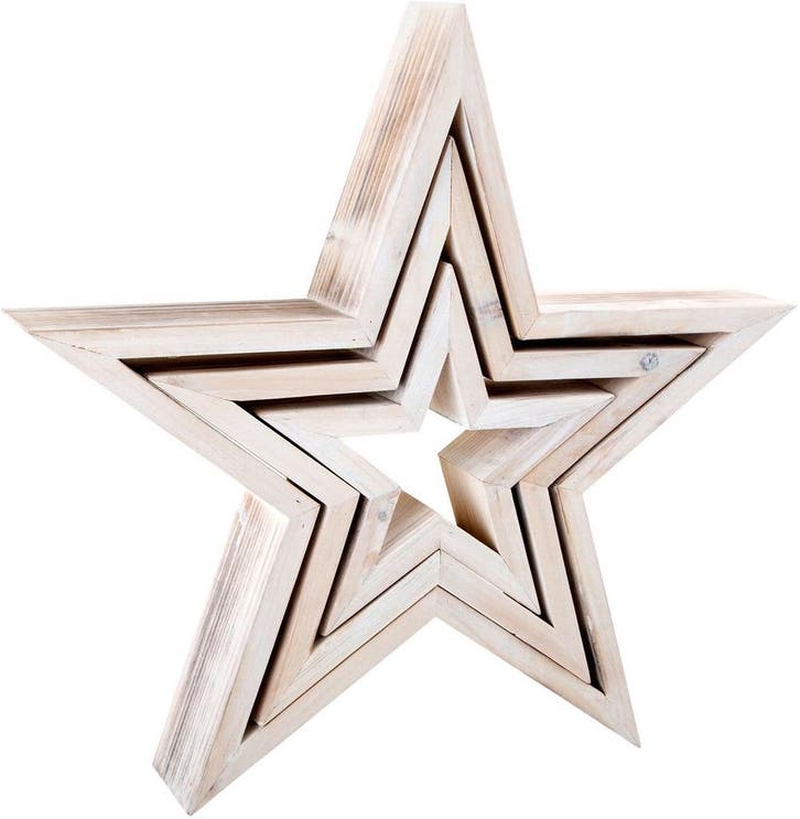 Small Foot - Houten Decoratieve Sterren, 3st., Diversen, Kerst, Zo goed als nieuw, Ophalen of Verzenden