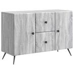 vidaXL Dressoir met lade Grijs sonoma 89 x 34,5 x 60 cm, Verzenden, Nieuw, Overige houtsoorten, Minder dan 50 cm