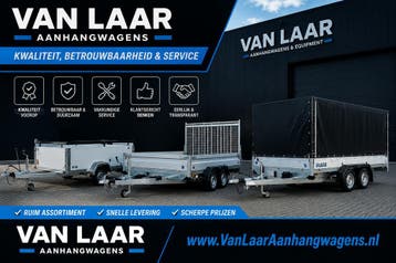 NIEUW Camo/BlackEdition aanhangwagen met huif - B rijbewijs., Ophalen of Verzenden, Nieuw