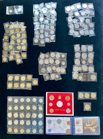 Italië, Vaticaanstad & San Marino. Lotto 173 Monete in Lire