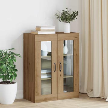 vidaXL Opbergkast Artisan Eiken 69,5 x 34 x 90 cm, Minder dan 50 cm, Verzenden, Nieuw, Minder dan 100 cm