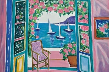 École fauve française (XX) - Brise parmi les fleurs