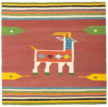 Handgeweven designer Kelim - Verzamelaarsstuk - Kelim - 105