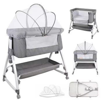 4-in-1 Reisbedje Baby – Wieg, Schommel en Verzorging Matras, Verzenden, Nieuw