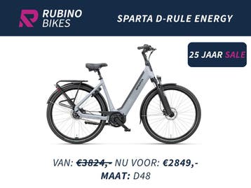 SPARTA D-RULE ENERGY - 25%/€975 KORTING - BOSCH BELT E-BIKE, Fietsen en Brommers, Elektrische fietsen, Ophalen, Sparta, Nieuw
