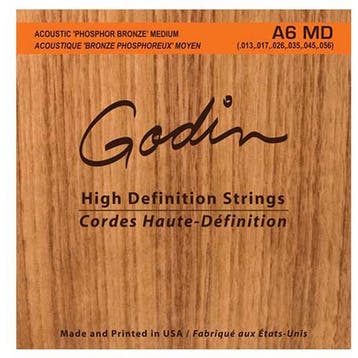 Godin A6 MD Phos Bronze, Verzenden, Nieuw