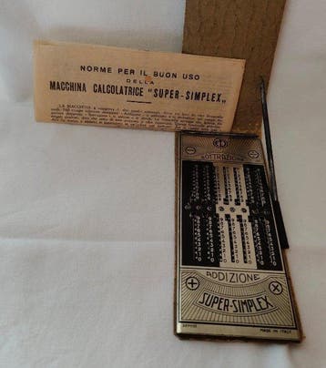 Super-Simplex - Rekenmachine - 1930-1940