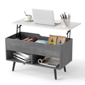 2dekans | Coast Lift Top Salontafel Grijs 80x40x46 cm - Mid, Ophalen of Verzenden, Zo goed als nieuw