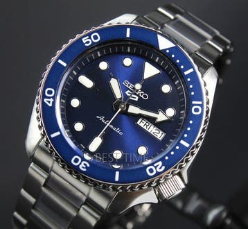Seiko - 5 Automatic Sport Blue Dial - Zonder minimumprijs -, Nieuw