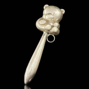Beeldje, Guizo para Bebe em Prata - 13 cm - Zilver - 1970, Antiek en Kunst