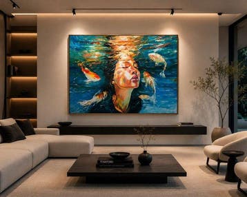 Yuni R. P 86 x 116 cm - El sueño de los peces koi